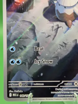 Pokemon TCG - Snover - ME01: Mega Evolution 140/132 Illustration Rare Holofoil - Image 4