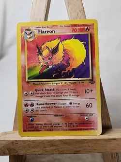 Pokemon Flareon Jungle 3/64 Rare 70 HP Stage 1 Wizards of the Coast - Image 1