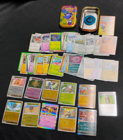 Pokemon 151 EMPTY Mini Tin GENGAR 50+ Card Lot 11 Holo Scarlet & Violet NO Packs - Image 2