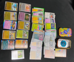Pokemon 151 EMPTY Mini Tin GENGAR 50+ Card Lot 11 Holo Scarlet & Violet NO Packs - Image 3