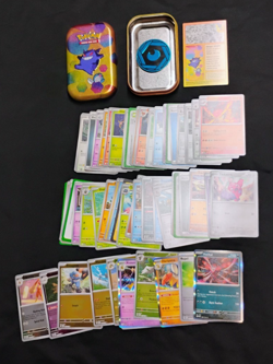 Pokemon 151 EMPTY Mini Tin GENGAR 50+ Card Lot 11 Holo Scarlet & Violet NO Packs - Image 5