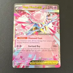 Pokemon TCG Mega Diancie EX 041/094 Phantasmal Flames Holo 270HP - Image 1