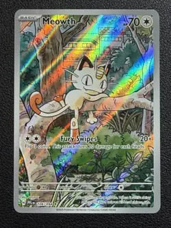 Pokemon Meowth 106/094 Me02: Phantasmal Flames Illustration Rare Holo PACK FRESH - Image 1