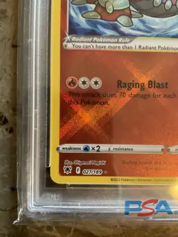 PSA 10 Radiant Heatran - 027/189 - Astral Radiance Graded Pokemon - Image 5