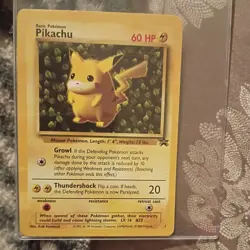 Pikachu 1 - Pokemon TCG WOTC Wizards Black Star Promos - Non-Holo Promo (NM) - Image 1
