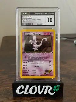 Pokemon Rocket's Mewtwo Gym Challenge 1st Edition Holo Rare #14 CGC 10 Gem Mint - Image 1