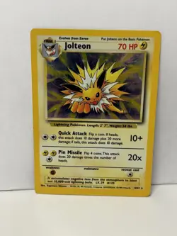 Pokemon Jolteon Jungle 04/64 Holo Rare 70 HP Stage 1 English 1999 - Image 1
