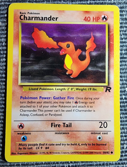 2000 Pokemon TCG Team Rocket - Charmander #50/82 - Raw LP - Image 1