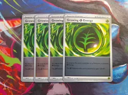 4x Growing Grass Energy 086/088 - ME03: Perfect Order (ME03) Pokemon Playset x4 - Image 1