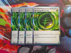 4x Growing Grass Energy 086/088 - ME03: Perfect Order (ME03) Pokemon Playset x4 - Image 1