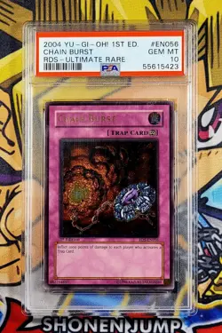 Yu-Gi-Oh! CHAIN BURST 1st Ed Rise Of Destiny RDS-EN056 PSA 10 Ultimate Rare GEM - Image 1