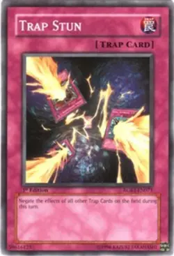 Yugioh! HP Trap Stun - RGBT-EN071 - Common - 1st Edition Heavily Played, English - Image 1