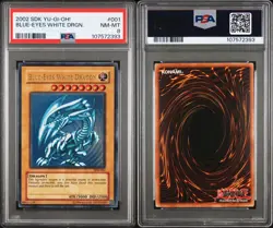 2002 Yu-Gi-Oh Blue-Eyes White Dragon SDK-001 PSA 8 NM-MT Starter Deck Kaiba - Image 3