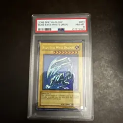 2002 Yu-Gi-Oh Blue-Eyes White Dragon SDK-001 PSA 8 NM-MT Starter Deck Kaiba - Image 4