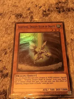 Lightning, Dragon Ruler of Drafts MYFI-EN046 Mystic Fighters 1st Edition - Image 1