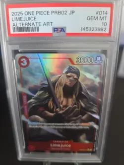 2025 One Piece - PRB02 #014 Limejuice Alt Art English PSA 10 (Pls Read) - Image 3