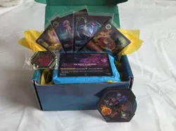 Disney Lorcana Tcg Storage Box Bundle Box,Life Counter,Pin,5 Cards Included. - Image 1
