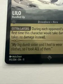 Disney Lorcana Winterspell #195/204 Lilo - Bundled Up Cold Foil NM - Image 2