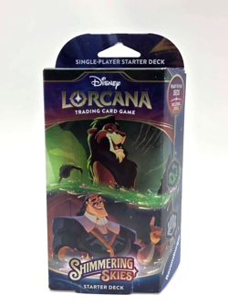 Disney Lorcana: Shimmering Skies Starter Deck – Emerald & Steel Factory Sealed - Image 1