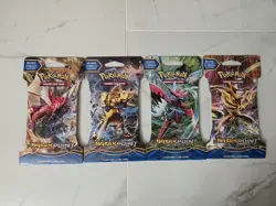 Pokemon XY Breakpoint Sleeved Booster Packs 4 Pack Art Set | Sealed - Image 1