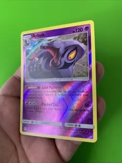 Arbok 27/68 Hidden Fates Reverse Holo Pokemon Card NM - Image 4