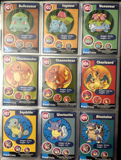 Pokemon 1999 Burger King PokeTrivia Original 151 Complete Set - Sleeved MINT - Image 1