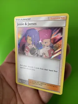 Jessie & James 58/68 Hidden Fates Holo Pokemon Card LP+ - Image 4