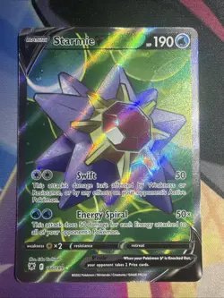 Starmie V - 166/189 - Pokemon TCG Astral Radiance (2022) - NM - Full Art - Holo - Image 1