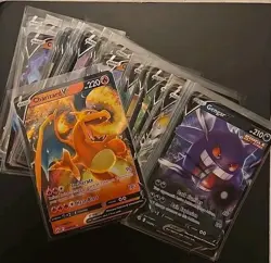 POKEMON FULL ART V LOT NM/M 🔥 60x CARDS Charizard Rayquaza Gengar & More! - Image 1