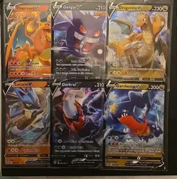 POKEMON FULL ART V LOT NM/M 🔥 60x CARDS Charizard Rayquaza Gengar & More! - Image 2