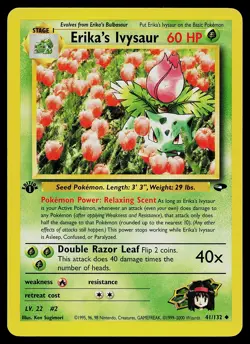 Pokemon Card - Erika's Ivysaur 1st Edition Gym Challenge 41/132 Uncommon - Image 1