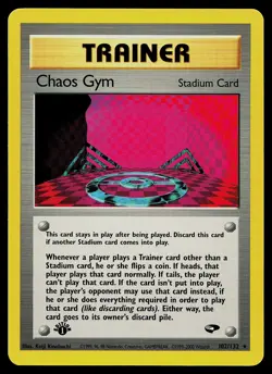 Pokemon Card - Chaos Gym 1st Edition Gym Challenge 102/132 Rare - Image 1