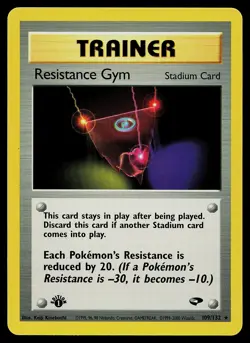 Pokemon Card - Resistance Gym 1st Edition Gym Challenge 109/132 Rare - Image 1