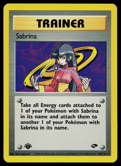 Pokemon Card - Sabrina 1st Edition Gym Challenge 110/132 Rare - Image 1