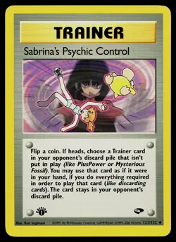 Pokemon Sabrina's Psychic Control Gym Challenge 121/132 Uncommon 1st Edition - Image 1