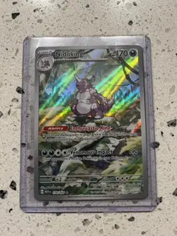 Pokemon Nidoking 174/165 Sv: Scarlet & Violet 151 Illustration Rare Holo 2023 - Image 1