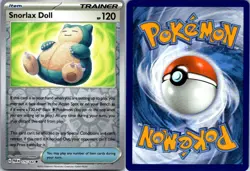 Snorlax Doll 175/182 UC Paradox Rift Pokemon Reverse Holo NM - Image 3