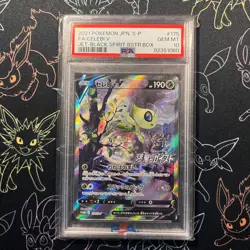 PSA 10 - 2021 Pokemon Japanese Celebi V Promo Jet-Black #175 - Image 1