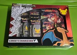 Pokemon 25th Annivers Celebrations Lance's Charizard V Collection BOX SEALED 820650809392 - Image 1