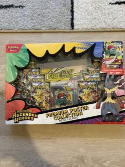 Pokemon TCG Ascended Heroes Premium Poster Collection Mega Lucario 🚚 - Image 1