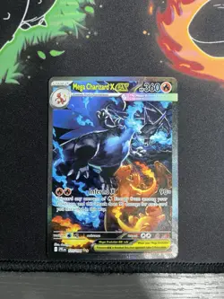 2025 Pokemon Phantasmal Flames MEGA CHARIZARD X EX #125/094 SIR English - Image 3