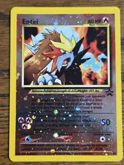 Pokemon Wotc Black Star Promo #34 Sealed ENTEI + open #34Entei,---not played--- - Image 3