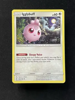 Igglybuff 168/236 Pokemon TCG Cosmic Eclipse Common Unlimited - Image 1