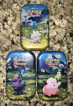(LOT OF 3) Pokemon TCG Mega Evolutions Ascended Heroes Mini Tins Set NEW SEALED! - Image 1