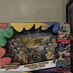 Pokemon Ascended Heroes Premium Poster Collection Mega Lucario Promo Box 2026 - Image 2