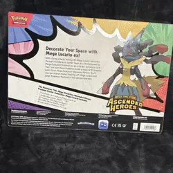 Pokemon Ascended Heroes Premium Poster Collection Mega Lucario Promo Box 2026 - Image 4