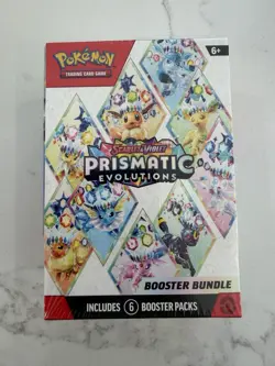 Pokemon TCG: S&V Prismatic Evolutions Booster Bundle (6pks) Factory Sealed - Image 1
