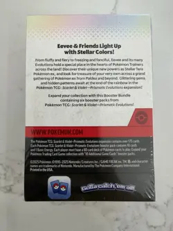 Pokemon TCG: S&V Prismatic Evolutions Booster Bundle (6pks) Factory Sealed - Image 2