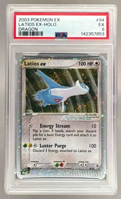 2003 Pokemon EX Dragon 94 Latios ex PSA 5 142357853 - Image 1