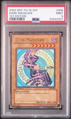 YU-GI-OH! yugioh Dark Magician SDY-006 Ultra Rare 1st Edition PSA9 - Image 3